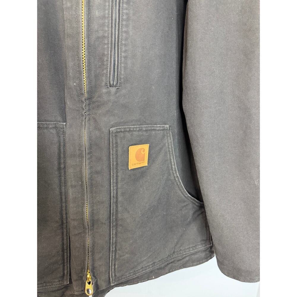 Carhartt Sherpa Lined Ridge Jacket Dark Brown C61 blk Men’s M - Picture 6 of 10